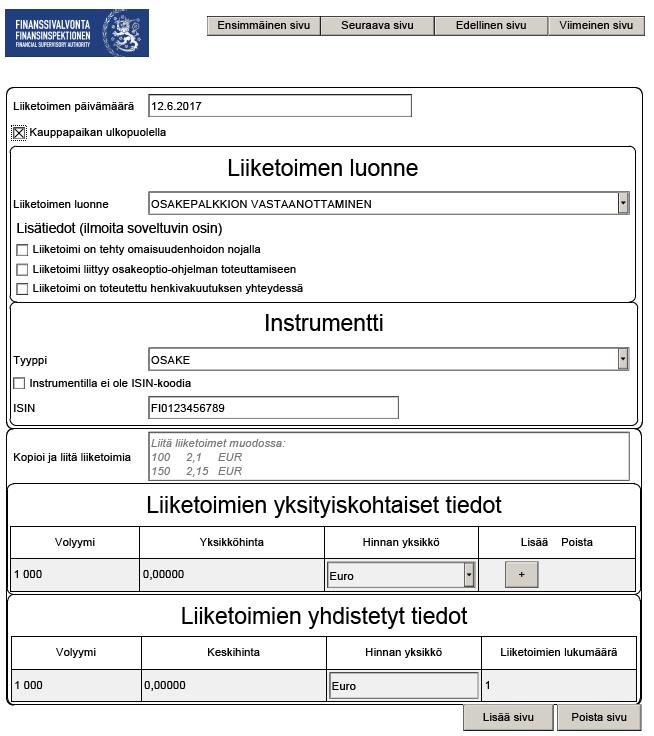 19 (42) 2.9.2 Osakesäästöohjelman mukaisten palkkio-osakkeiden ilmoittaminen Osakkeet jaetaan yhtiön hallussa olevista omista osakkeista Yhtiö Oyj (liikkeeseenlaskija) antaa johtohenkilölle