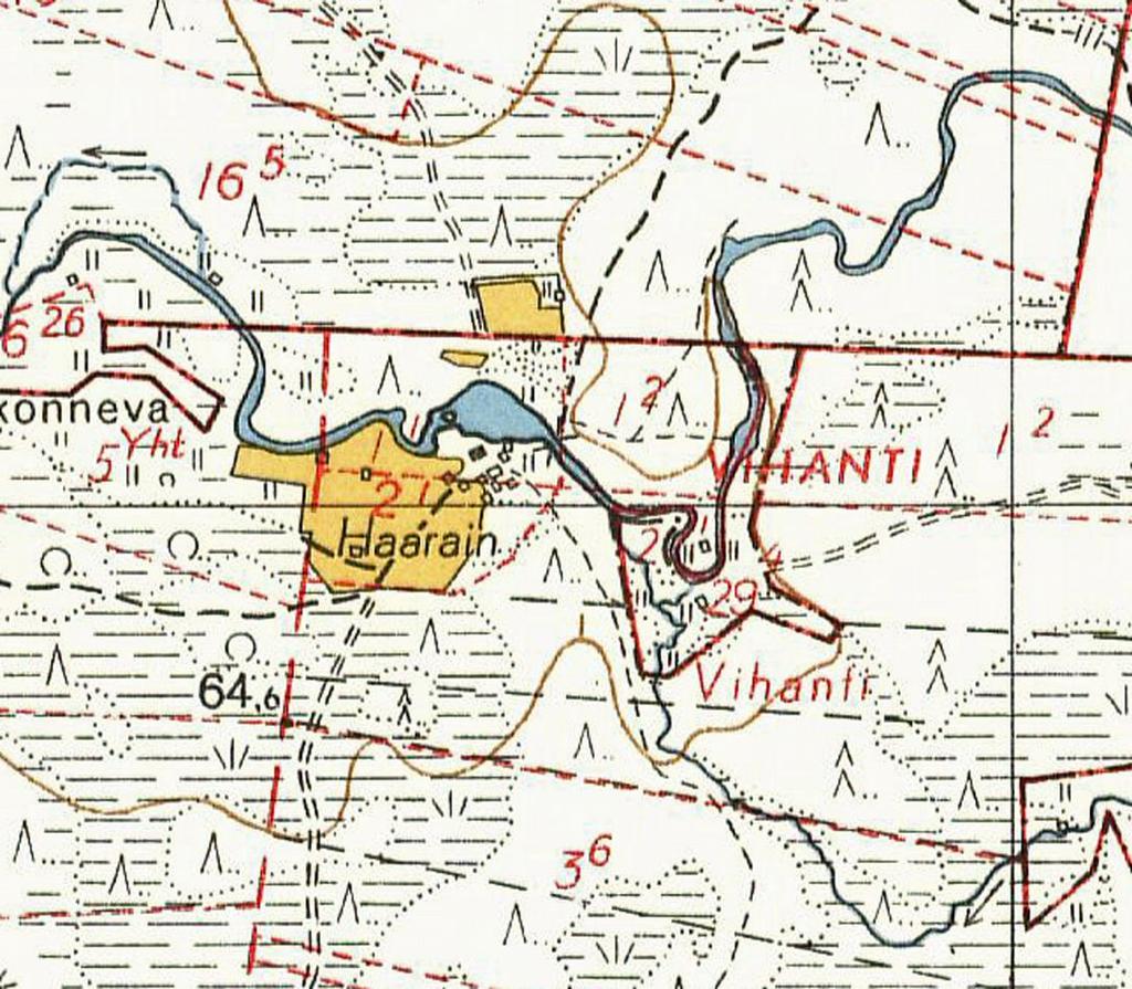 15 Ote vuoden 1954 peruskartasta.