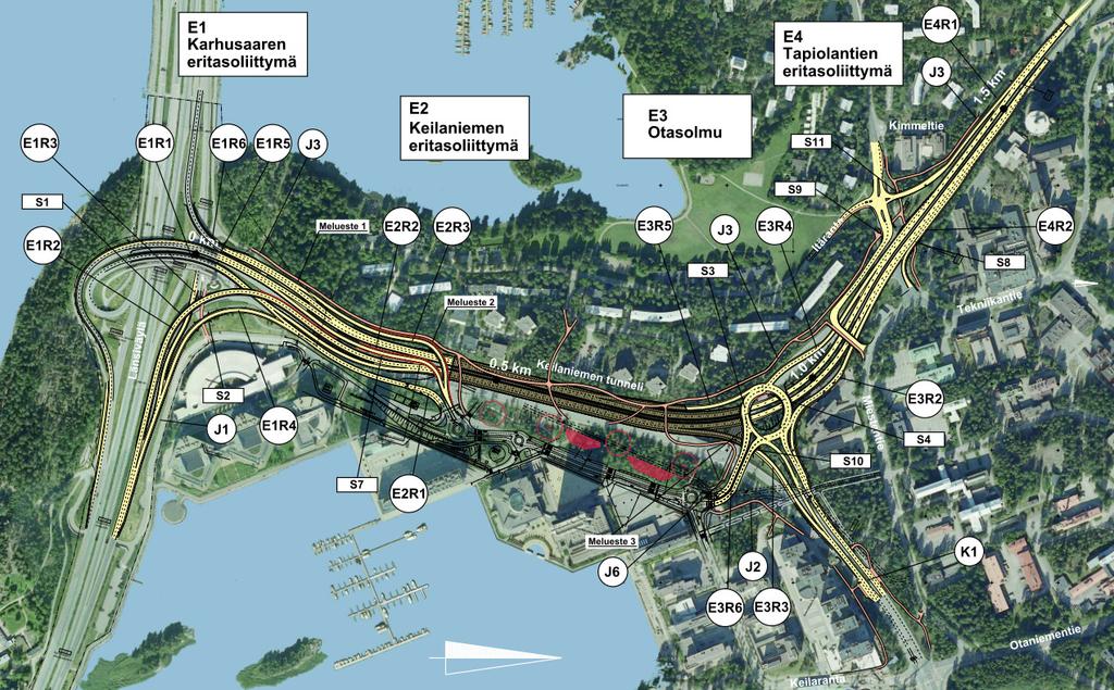 1TT-2-1 Kehä I Keilaniemen tunneli, Espoo TUNNELIN