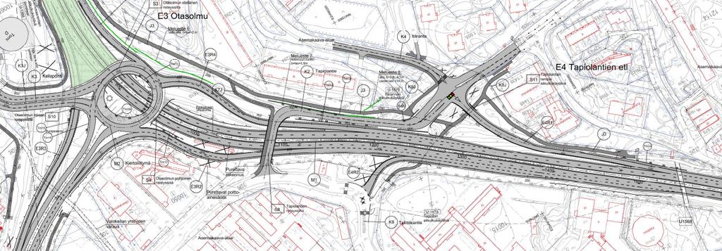 Keilaniemen tunneli Kuva 6: Otasolmun ja Tapiolantien