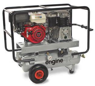 ENGINEAIR 4-5,3 kw Pottomoottori mäntäkompressori. Honda pottomoottoria.