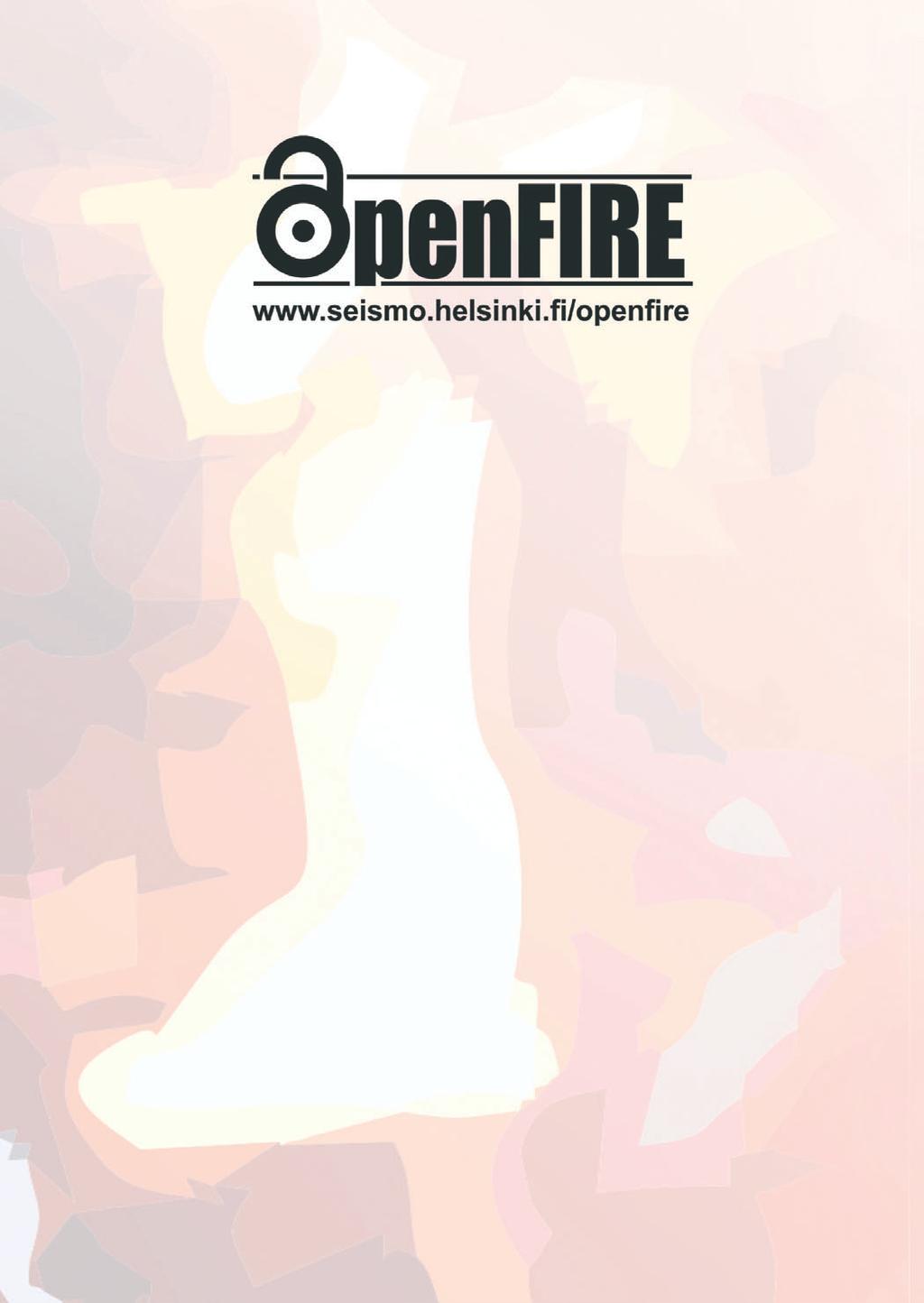 OpenFIRE Suomen syvyydet avataan verkkoon Heijastusseisminen FIRE-aineisto avataan verkkoon opetus- ja kulttuuriministeriön rahoittaman Avoin tiede ja tutkimus (ATT) -ohjelman puitteissa.