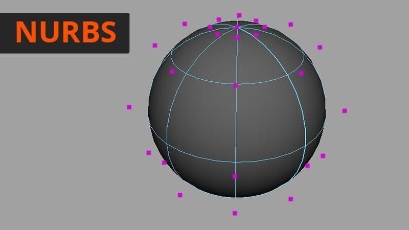 KUVIO 3. Esimerkki NURBS-mallinnuksesta, joka toteutetaan käyrillä (Digital-Tutors Team 2014, viitattu 25.01.2017) Box modeling tai subdivision modeling on polygonimallinnusta (kuvio 4).
