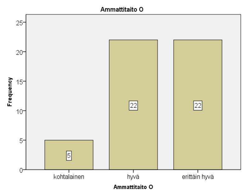 41 KUVIO 15. Ammattitaito, onnistuminen Ammattitaitoa pidetään siis hyvin isona ja tärkeänä tekijänä.