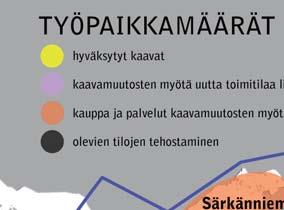 6.4 Liike-elämä, työ ja asioin Keskustan elinvoiman kehi äminen on keskustan yleiskaavan keskeinen tavoite.