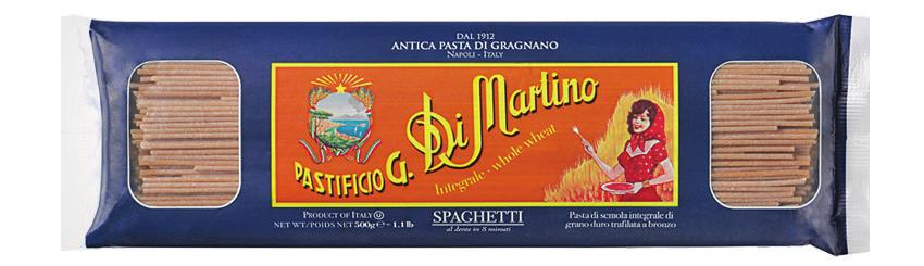 SPAGETTI INTEGRALE Tuotekoodi 68178 ALKUPERÄINEN KUVIOPASTA