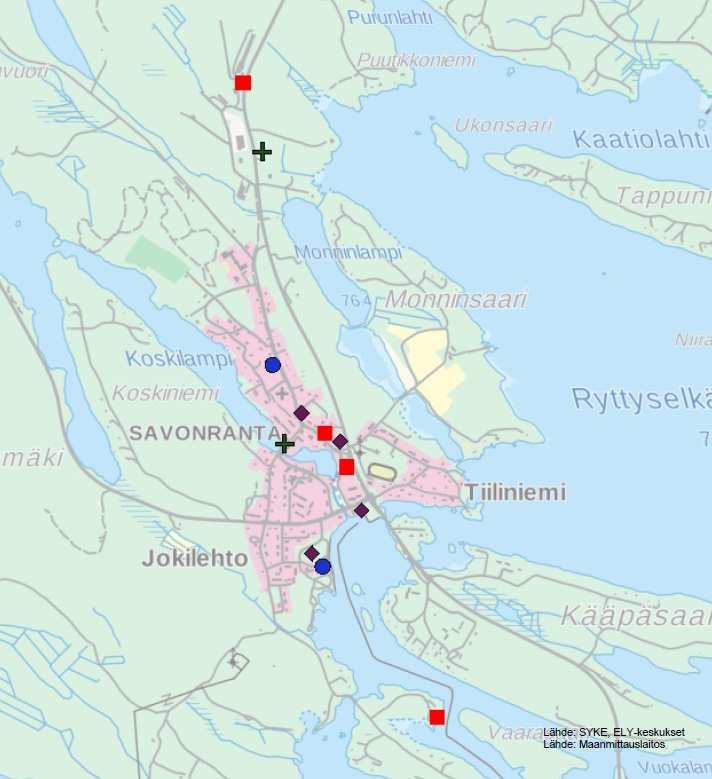 Savonrannan kirkonkylän osayleiskaava 14 Jätehuolto Alueella on jo olemassa vesijohto ja viemäriverkosto, jota voidaan laajentaa kattamaan koko tarvealue.