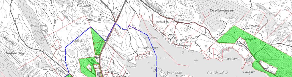 Savonrannan kirkonkylän osayleiskaava 15 2.10 Maanomistus Suunnittelualueen maanomistus on osittain yksityinen.