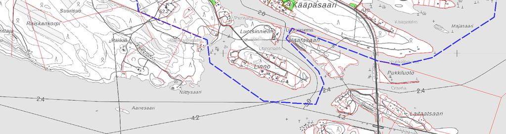 alueilla ja hiljattain kaavoitetut tontit ovat suurelta osin toteutumatta Matkailupalvelujen alueet (RM) Kääpäsaaressa, Monninsaaressa ja entisen sahan alueella eivät