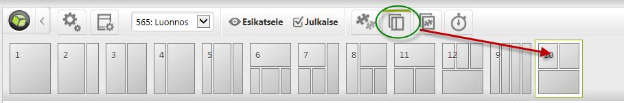 Etusivun kaltaisen ulkoasun saa käyttöön