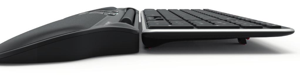 Erityisesti RollerMouse-hiiriä varten suunniteltu Balance Keyboard -näppäimistö asettuu suoraan