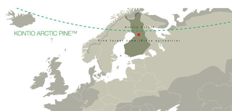 Durability from Kontio Arctic Pine The amount of