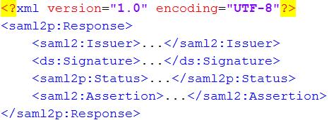<Extension>-elementin sisään voi jokainen toimittaja vapaasti lisätä omia laajennoksiaan SAML-viestiin.