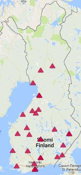 3 KUVIO 1. Puutuotetekniikan ammattioppilaitokset suomessa (Metsäyhdistys 2017) 2.