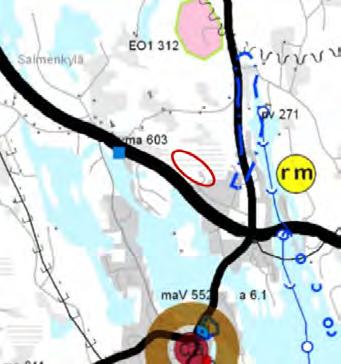 KANGASNIEMEN KUNTA, LAPASKANKAAN ALUEEN KAAVAMUUTOS JA LAAJENNUS 2017, EHDOTUS - 6-3.2 Suunnittelutilanne 3.2.1 Kaava-aluetta koskevat suunnitelmat, päätökset ja selvitykset Voimassa olevassa Etelä-Savon maakuntakaavassa (vahvistettu 4.