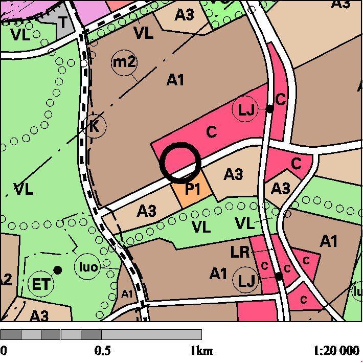 Yleiskaava Yleiskaavassa (Kv 2007) alue on keskustatoimintojen aluetta C. kuva 8.