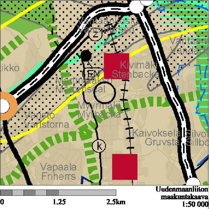 3.2 Suunnittelutilanne Asemakaavamuutos nro 002159, pvm. 13.10.2014 3.1.6 Ympäristönsuojelu ja ympäristöhäiriöt Martinlaaksontieltä ulottuu tieliikennemelua jonkin verran suunnittelualueen eteläosaan.