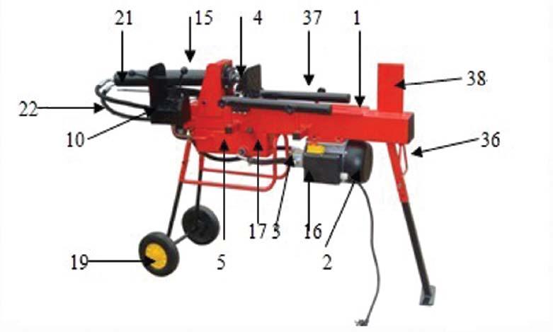 PRODUCT DESCRIPTION This log splitter is a home use model. This log splitter is designed for grain-wise splitting of the logs and it is not to be used for cross-grain splitting.