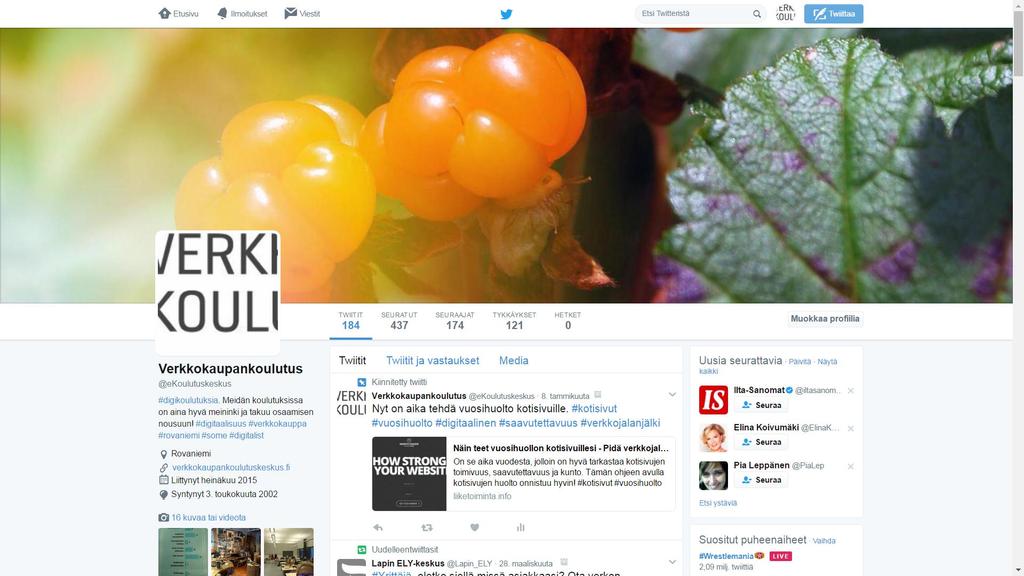 Ehkä Twitter?