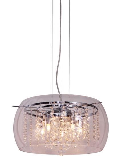 CRISTO 10285-06 Pendant Lamp, metal / kristall K9 Color : chrome