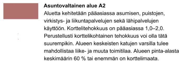 Kaavaehdotuksen keskimääräinen korttelitehokkuus on 1,02 (laskelmassa ei ole huomioitu autopaikkoja, jotka sijoittuvat pysäköintilaitokseen kaava alueen ulkopuolella).