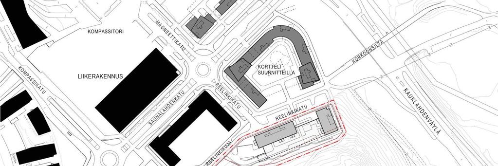 Kortteli 42215/ Saunalahti. Asemakaavanmuutoksen alustava maankäyttöluonnos. Sito Oy. 23.2.2016, 7.