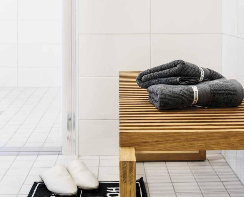 Skanska Design Varusteet Kylpyhuone ja wc Uuden kylpyhuoneesi pinnat ovat selkeitä ja materiaalit moderneja.
