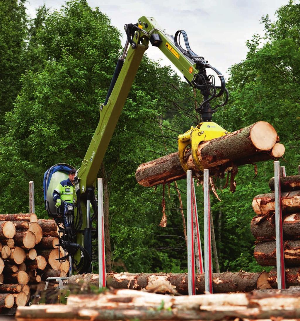 Määrämittaan katkotun puun käsittely Määrämittaan katkotun puun käsittelyyn Hiab