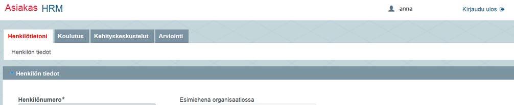 HRM-järjestelmä Käyttöohje/Peruskäyttäjät 4/2016 Yliopistojen palkkausjärjestelmä (YPJ) Tämä ohje koskee HRM-järjestelmässä olevia tehtävän vaativuuden ja henkilökohtaisen suoriutumisen arvioinnin