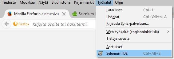 2.2 Web-ohjelmistojen käyttöliittymän automatisoitu testaaminen Web-ohjelmistojen käyttöliittymän testaamiseen on olemassa useita valmiita frameworkeja, useille eri ohjelmointikielille.