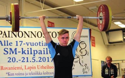 yhteistuloksen 181kg. Kalajoen Junkkareiden Nauhan perheen toinen mitalisti Joonas Nauha otti hopeaa tuloksella 161 kiloa.