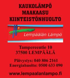 Rivi-ilmoitukset Tampereentie 166, Lempäälä Puh.