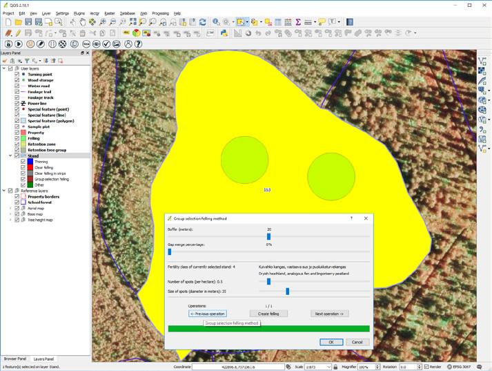 Virtuaalimetsän visualisointiosuuden pääkohde oli metsän visualisoinnissa, mutta paikkatietoaineiston datan visualisointiin voisi Virtuaalimetsässä tulevaisuudessa liittää vielä useitakin eri