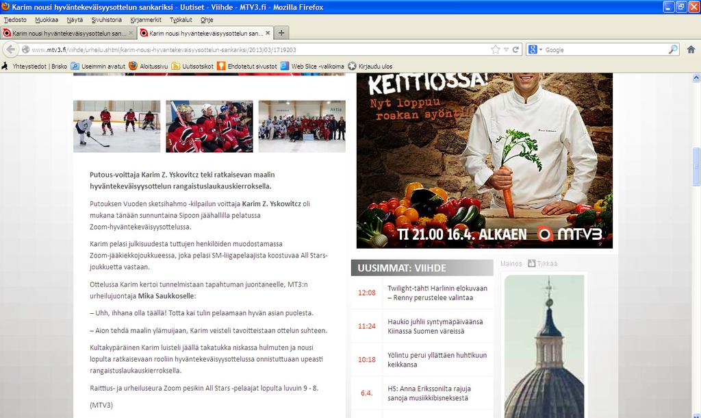 Liite 4 1 (2) MTV 3 nettisivut http://www.mtv3.fi/viihde/urheilu.