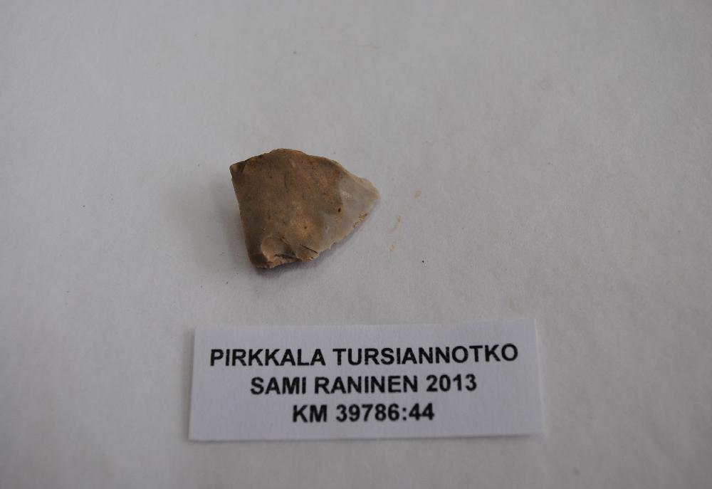 Rautanaula, taottu Kanta epäsäännöllisen muotoinen. Paino 8,2 g. Pit. 5 mm, lev. 7 mm (kanta), paks. 5 mm (varsi). VALVONTALÖYTÖJÄ, EI KOORDINAATISTOSSA (ks.