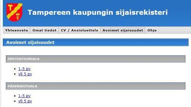 Sijaisuudet Kun olet sopinut sijaisuudesta, esimies tekee sijaisrekisterin kalenteriisi varauksen eli sovitun sijaisuuden. Varaus näkyy kalenterissa punaisella värillä.