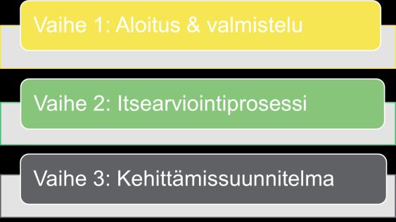 10 (83) Kuvio 3. CAFin käytön vaiheet. Kymmentä toimenpidettä pidetään CAF-mallin tehokkaan käytön keskeisinä periaatteina.