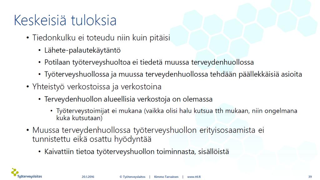 Suomen rahoitusmalli ei yksistään selitä prosessien toimimattomuutta.