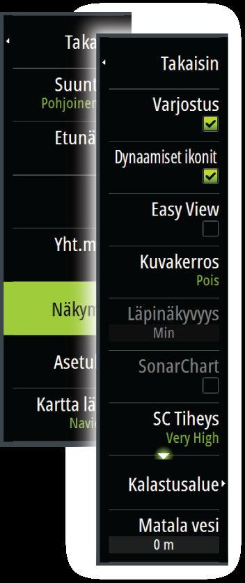 Alue on vain niin tarkka kuin taustalla olevat karttatiedotkin ovat, eli jos kartta sisältää syvyyskäyriä vain viiden metrin välein, varjostus pyöristetään lähimpään käytettävissä olevaan