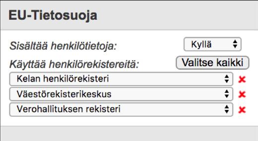 Pisteytyksen avulla määritellään palvelun vaativuus suhteessa palvelun merkitykseen ja tuottamisen vaativuuteen. Kuva 6. Palvelun perustiedot, palvelun kuvaus, taustat ja hyödyt Kuva 7.