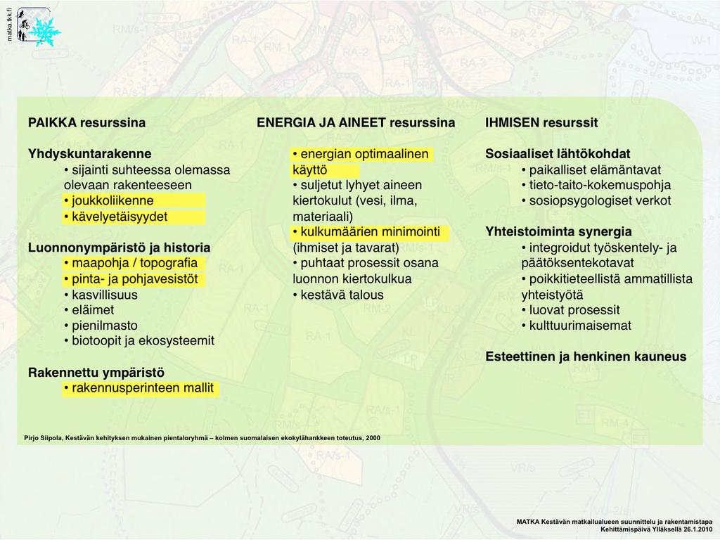 Pirjo Siipola tarkasteli lisensiaatintyössään Oulun yliopiston arkkitehtuurin osastolla (2000) kolmen suomalaisen ekokylähankkeen toteutusta.