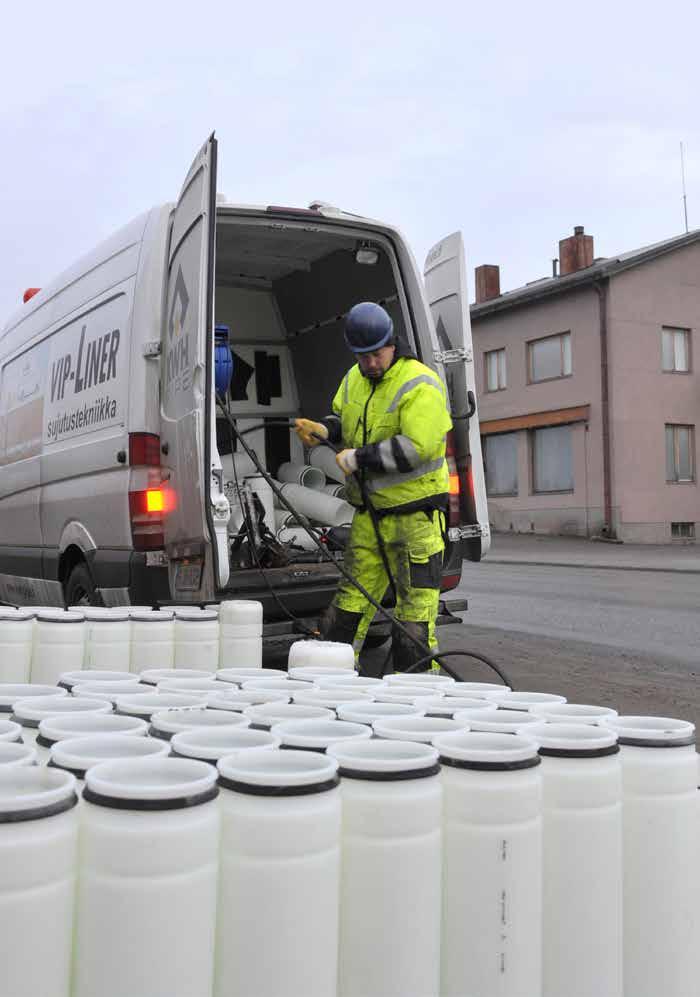 VipLiner-mouiputkisujutus on vaivaton tapa kunnostaa vanhat vuotavat betoniviemärit. Saneeraus voiaan tehä kaivamatta kaivosta auki, jooin haitta on minimaainen.