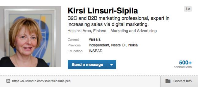 Otsikko kertoo asiakaslupauksesi Otsikko - 120 merkkiä Kuka olet?