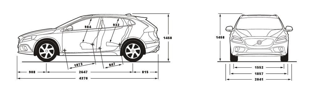 TEKNISET TIEDOT/Tekniska Data MOOTTORI / MOTOR T3/T3 aut T4 AWD T5 AWD Tyyppi / Typ Bensiinimoottori, edessä poikittain Bensiinimoottori, edessä poikittain Bensiinimoottori, edessä poikittain