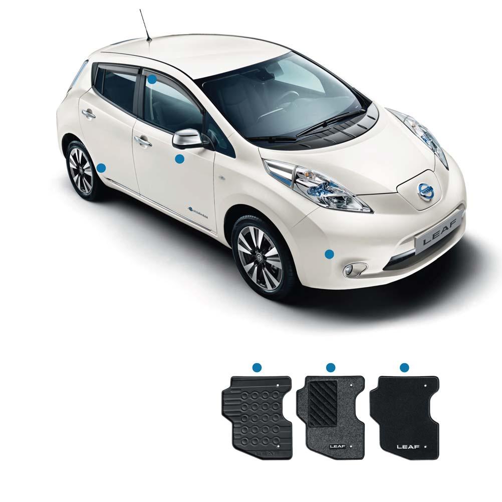 1 3 2 8 9 10 11 12 13 VIIMEISTELE NISSAN LEAFISI 4 ALKUPERÄISET NISSAN-LISÄVARUSTEET.