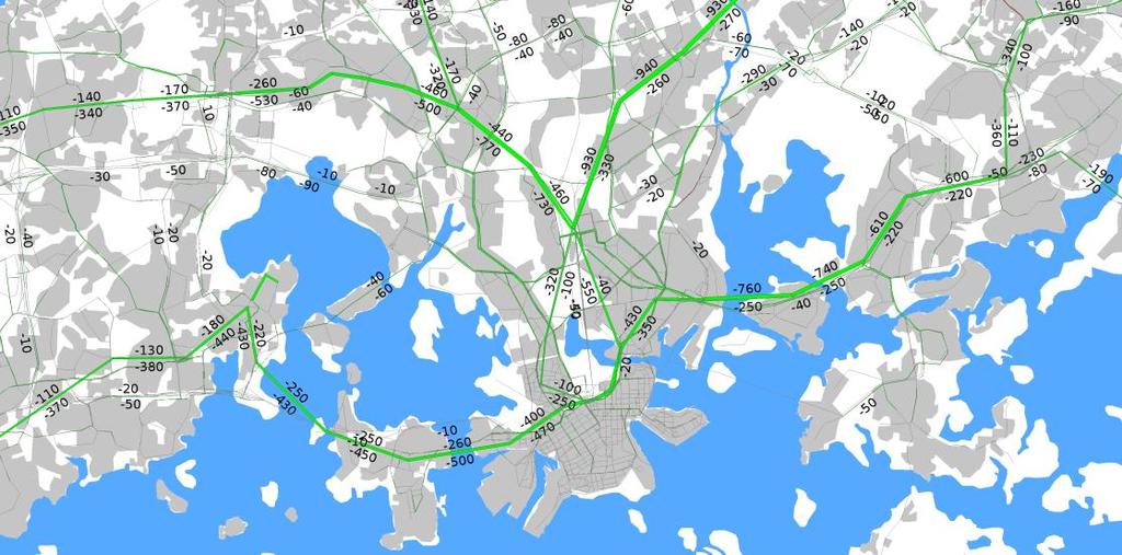 Herkkyystarkastelut H1. Henkilöautoistuminen jatkuu v. 2035 HLJ:n perusennusteiden mukaisesti mennyttä kehitystä hitaammin.