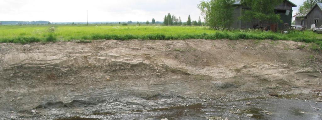 Kuva 6. Jokiluiskan eroosiota Kainastonjoella Latomäentien alapuolella 12.