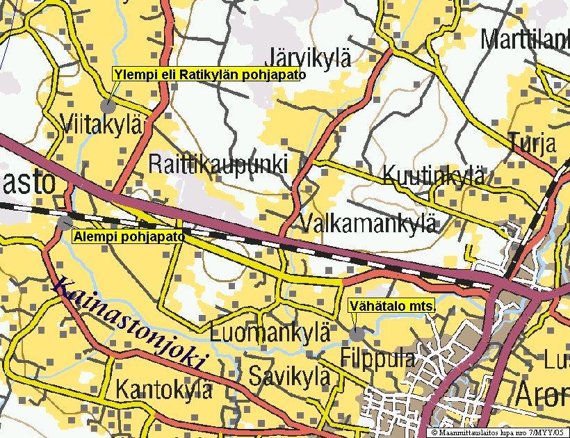 Kuva 28. Katiskakalastuspaikat Kainastonjoella. 7.1.3 Kalastustiedustelu Hankkeen vaikutuksia kalastukseen selvitettiin kalastustiedusteluilla.