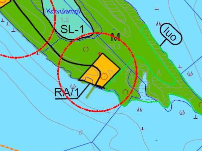 Kaava ennen muutosta Kaava muutoksen jälkeen 22. 921-404-7-142 Niemenkärki.