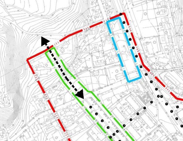 Ote Kouvolan keskeisen kaupunkialueen osayleiskaavaan liitteenä 3 olevasta Kuusankosken keskustan kehittämiskartasta. Kuva 17.